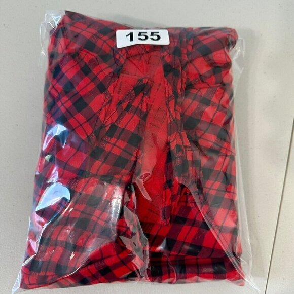 Vintage Clues Collection Shirtdress Plaid Long Sleeve Red Black Pockets - Picture 12 of 16